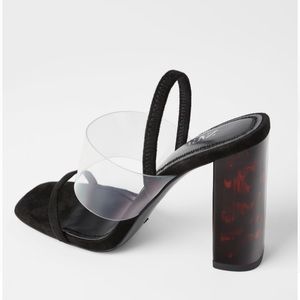 ZARA TORTOISESHELL METHACRYLATE HEELED